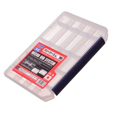 Коробка рыболовная Meiho Free Case 1200NS Micro Rib System -Clear, 255х190х28мм